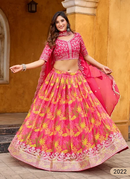 Mehvish Vol 22 Taby Silk Print Designer Lehenga Choli Bulk Orders In India
